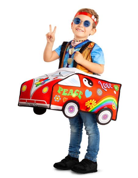 Disfraz de Furgoneta Hippie Infantil.