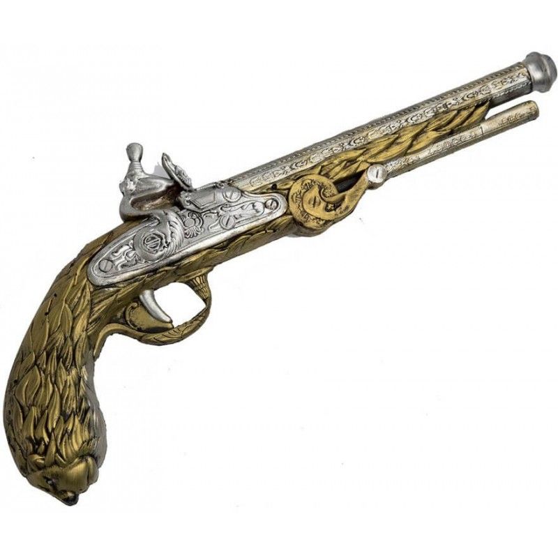 Revolver Steampunk Dorado Foam