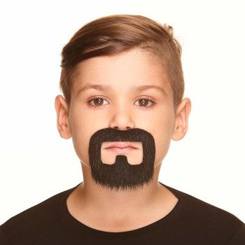 Bigote y Barba Negra para Niños.