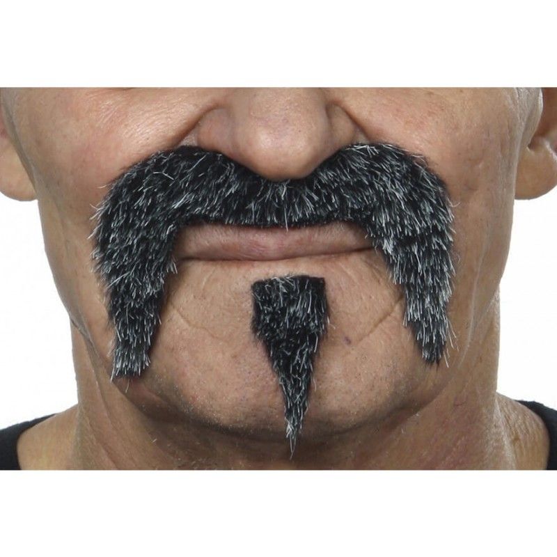 Bigote con Perilla canoso.