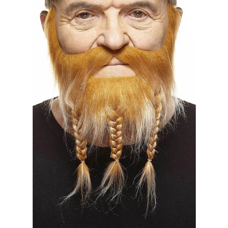 Barba Vikinga Corta Rubia.