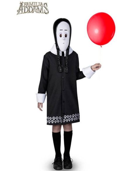 Disfraz de Miércoles Addams para niña.