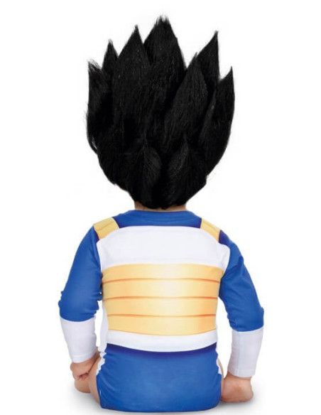 Espalda - Disfraz de Vegeta para bebé.