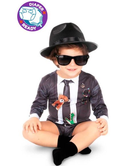 Disfraz de Blues Brothers para bebé.