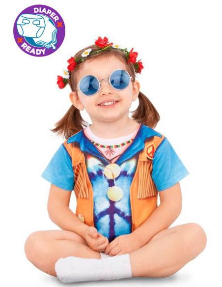 Disfraz de Hippie para bebé.
