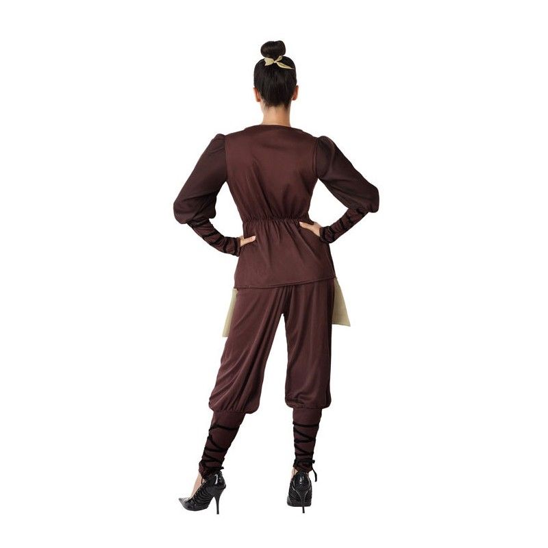 Espalda - Disfraz de Guerrera Samurai para Mujer.
