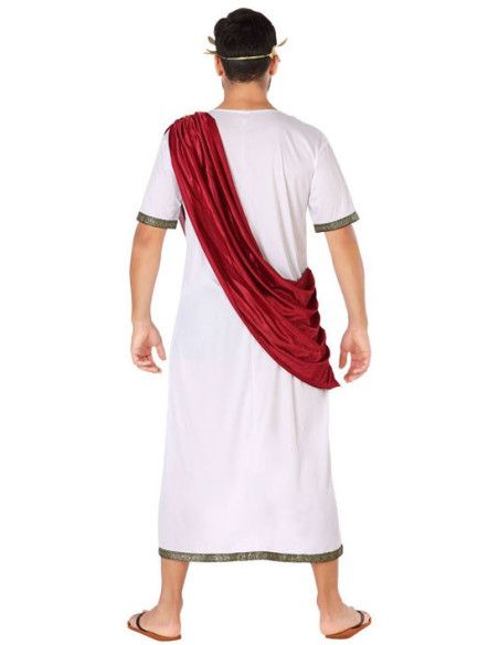 Espalda - Disfraz de Romano Toga para Hombre.