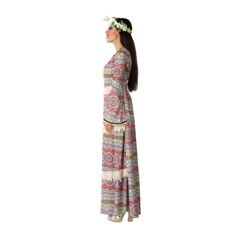 Perfil - Disfraz de Hippie Largo para Mujer.