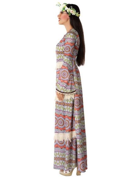 Perfil - Disfraz de Hippie Largo para Mujer.