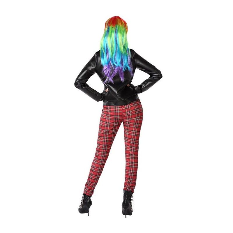 Espalda - Disfraz de Punky para Mujer.