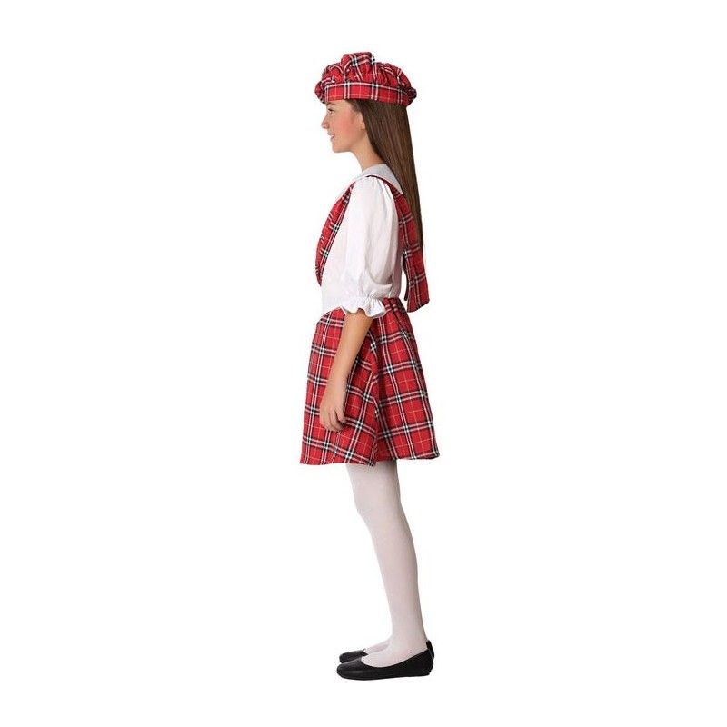 Perfil - Disfraz de Escocesa Cuadros Niña.