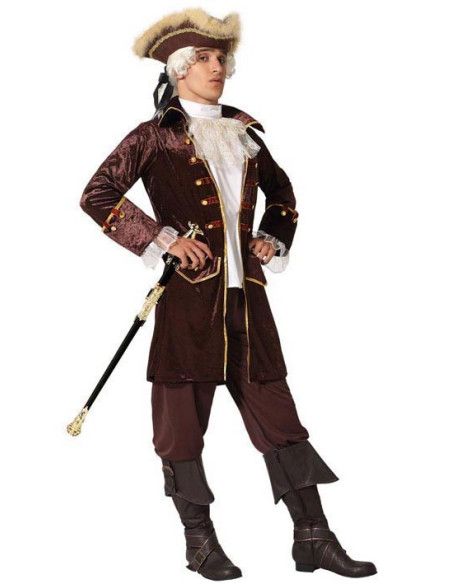 Disfraz de Pirata Marrón para Hombre.
