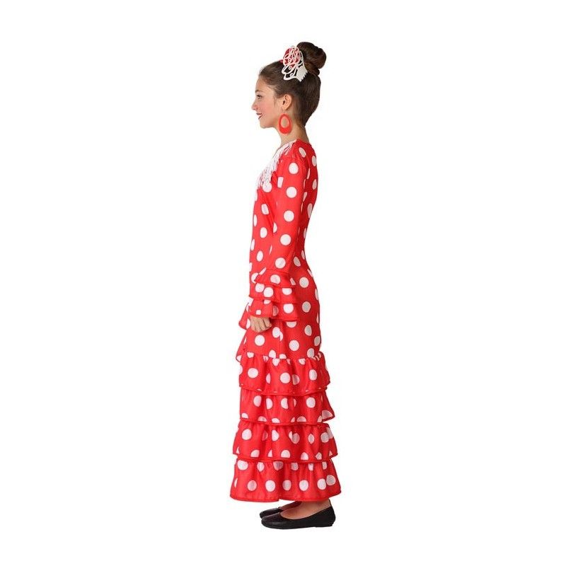 Perfil - Disfraz de Sevillana Lunares Grandes Niña.
