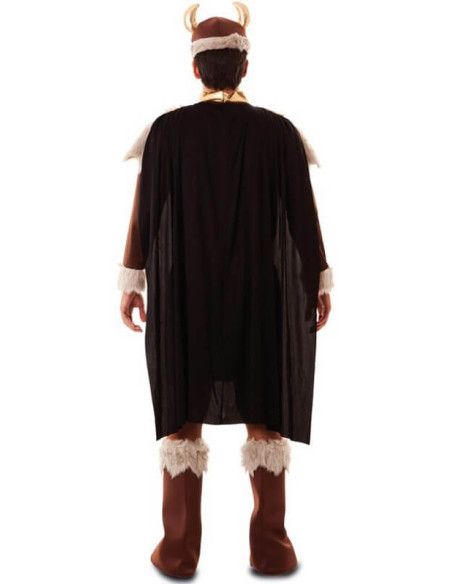 Espalda- Disfraz de Vikingo Nórdico para Hombre.