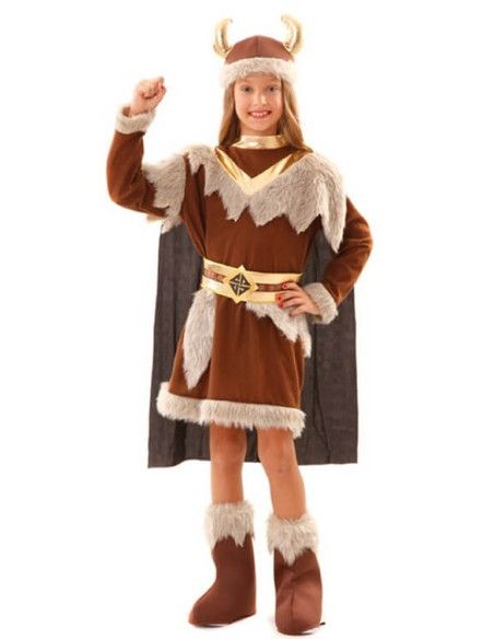 Disfraz de Vikinga Nórdica para Niña.