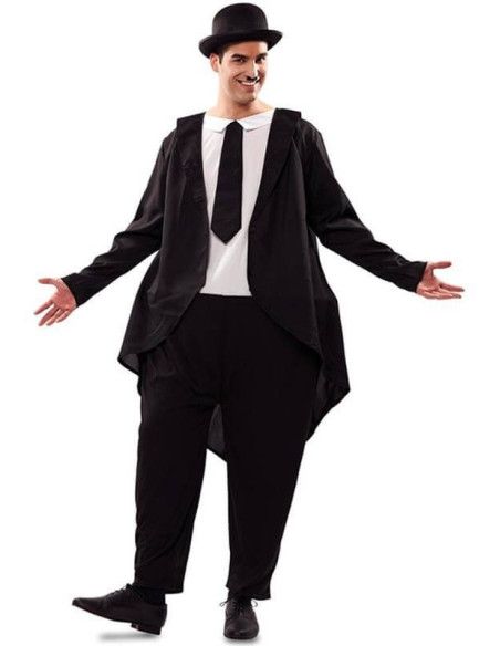 Disfraz de Gordo con traje para Hombre.