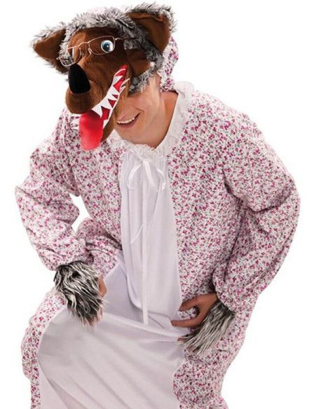 Disfraz de Abuela lobo para Hombre.