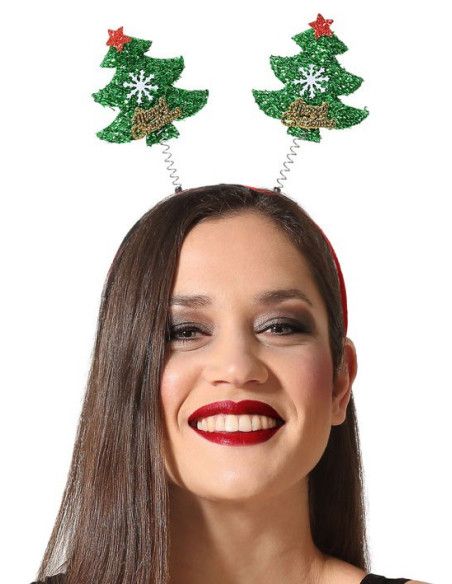 Diadema de Árboles de Navidad.