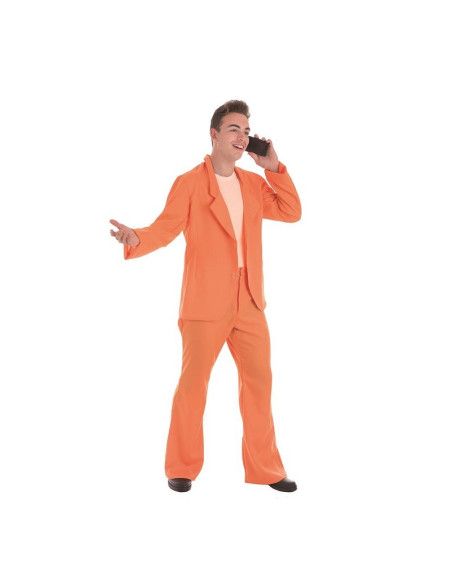 Disfraz o Traje Chaqueta Disco Naranja para Hombre