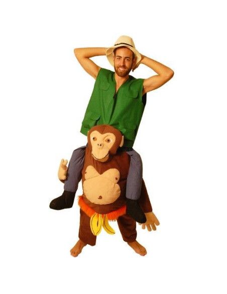  Disfraz de Chimpancé con Explorador para Adultos - MisterDisfraz.com