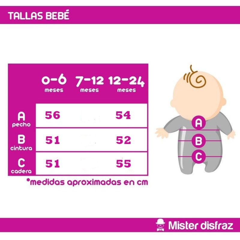 Disfraz de Oso Panda para Bebé.
