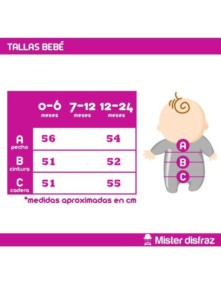 Disfraz de Oso Panda para Bebé.