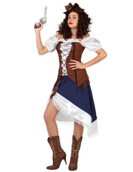 Disfraz de Vaquera Corset para Mujer - Disfraces de Indios y Vaqueros originales - MisterDisfraz.com