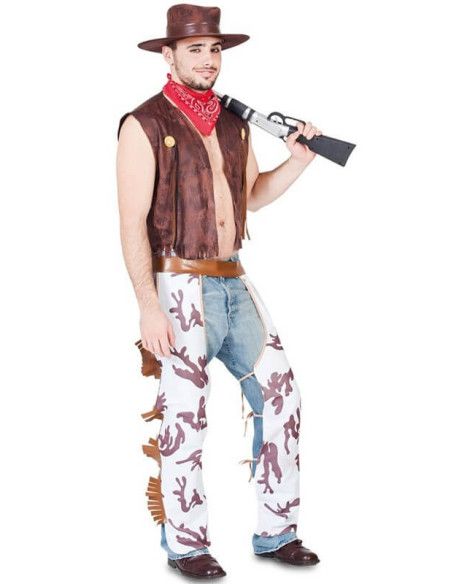 Disfraz de Vaquero con Zahones para hombre
