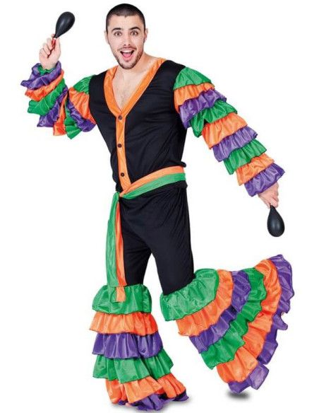 Disfraz de Rumbero multicolor para hombre