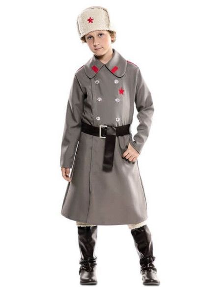 Disfraz de Ruso Gris para niño.