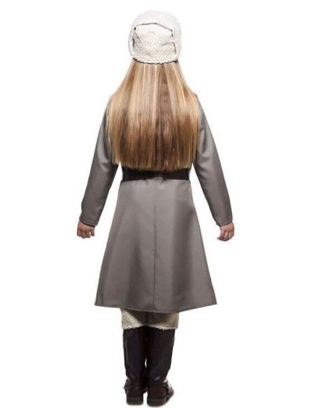 Disfraz de Rusa Gris para niña.