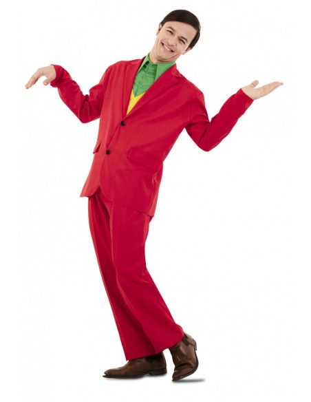 Disfraz de Traje Rojo para Hombre
