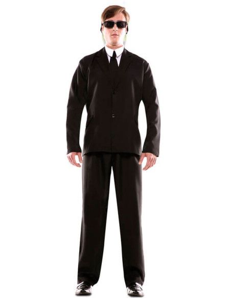 Disfraz Doble de Hombre de Negro y Alien para hombre.