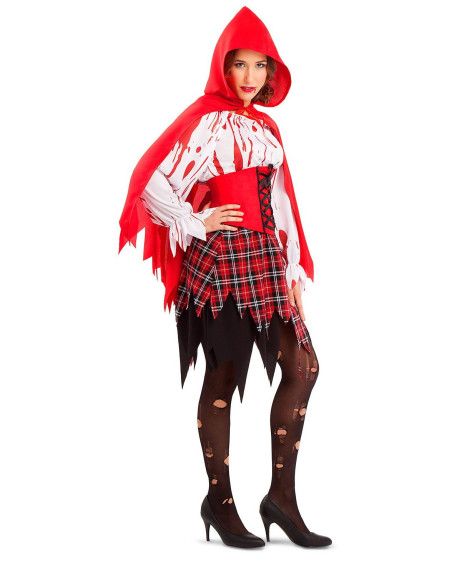 Disfraz de Caperuita Roja Sangrienta Mujer.