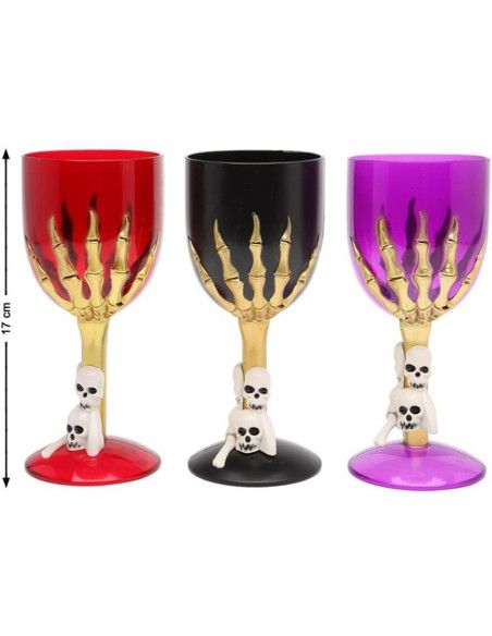 Copa para Halloween en 3 colores surtidos 17 cm.