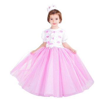 Disfraz de Princesa Tul Rosa para Niña - Disfraces de Princesa para Niña - MisterDisfraz.com