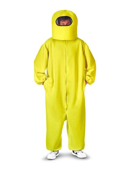 Disfraz de Among Us amarillo para adulto.