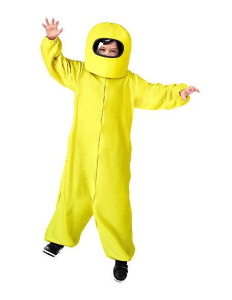 Disfraz de Among Us amarillo para niño.