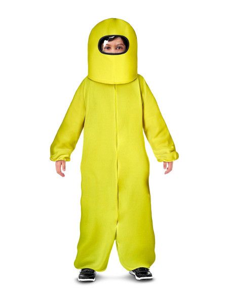 Disfraz de Among Us amarillo para niño.
