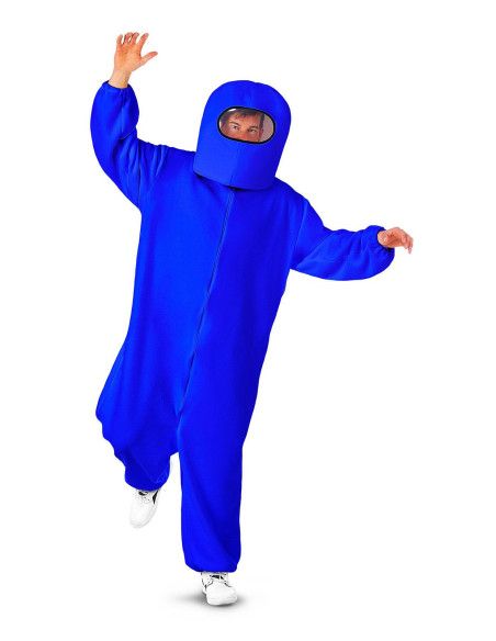 Disfraz de Among Us azul para adulto