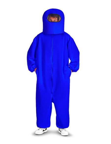 Disfraz de Among Us azul para adulto
