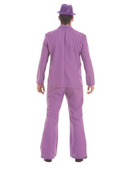 Disfraz o Traje Chaqueta Disco Lila para Hombre