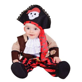 Disfraz de Capitán Pirata Bebé para 12/24 Meses - Disfraces de Piratas y Mosqueteros para Bebés - MisterDisfraz.com