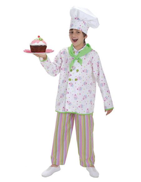 Disfraz de Pastelero Adrián Niño - Disfraces de Oficios y Profesiones para Niños y Niñas - MisterDisfraz.com