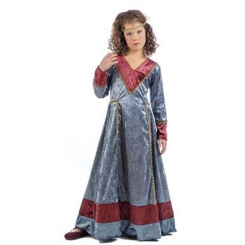 Disfraz de Princesa Medieval Jimena para niña.