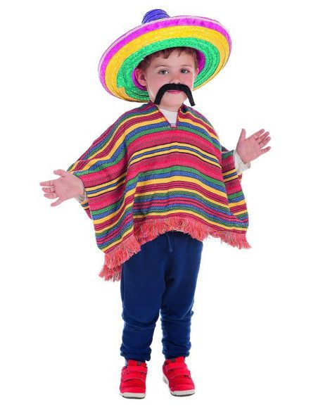 Disfraz de Mejicano Poncho para Niño