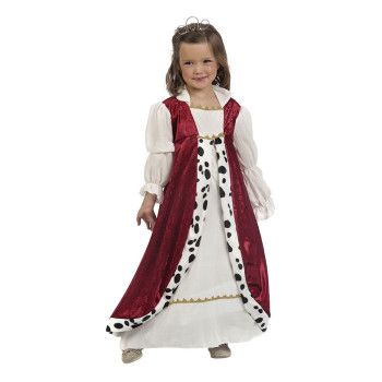 Disfraz de Reina Medieval Deluxe para Niña