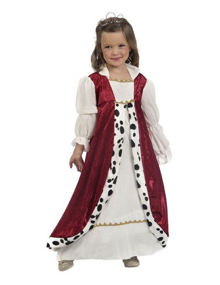 Disfraz de Reina Medieval Deluxe para Niña