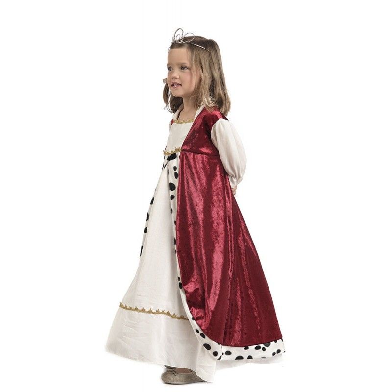 Perfil - Disfraz de Reina Medieval Deluxe para Niña