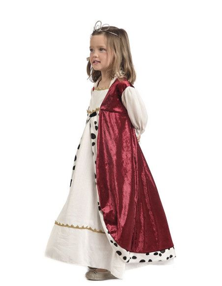 Perfil - Disfraz de Reina Medieval Deluxe para Niña